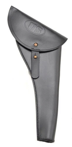 US Civil War Revolver Holster Black Leather