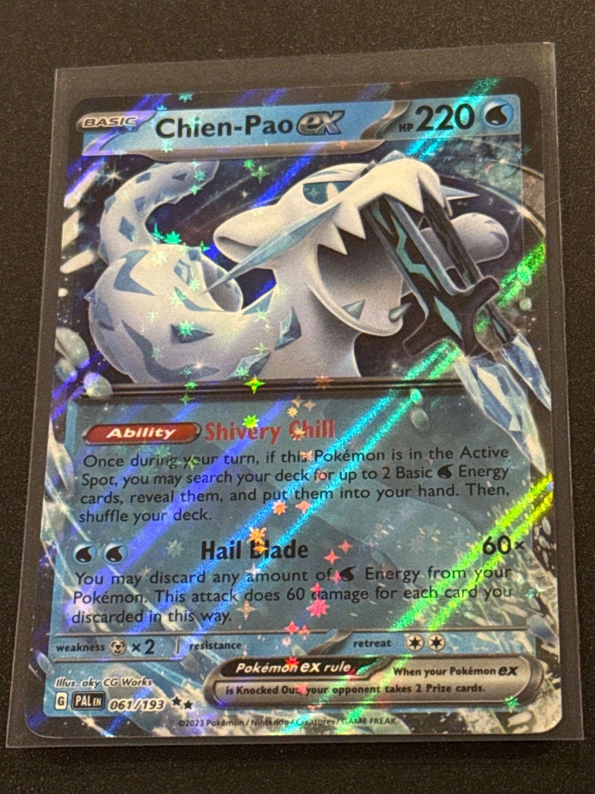 Pokemon Paldea Evolved Chien-Pao EX NM Double Rare 061/193