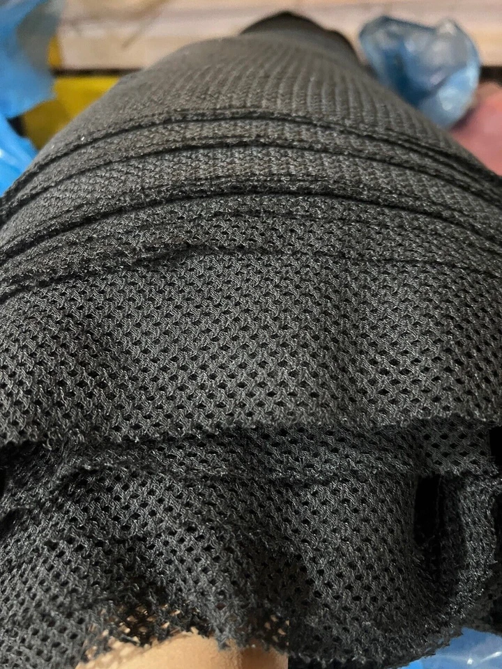 Black Sport Mesh Netting In 10 Yard Cuts Mesh Pattern, 60" Wide MADE IN THE USA - Image 4 of 4