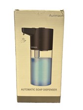 Aunmaon Automatic Touchless Soap Dispenser White Plastic Freestanding White