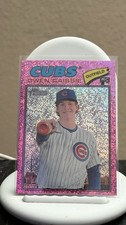 2026 Topps Heritage Owen Caissie #360 Chrome Pink Sparkle Refractor RC