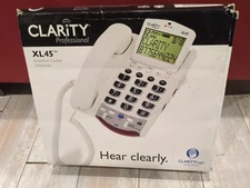 Clarity XL45 For Hearing Impaired-Single Line Corded Phone Hear Clearly Complete