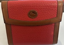 Vintage Dooney and Bourke Agenda/Address Book Red  Brown Leather