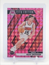 REED SHEPPARD 2024-25 MOSAIC CITY EDITION ROOKIE PINK PRIZM /175 Q5033