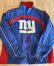 New York Giants Reebok Mens Blue Zip Up Jacket Size S