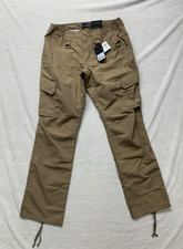 LAPG Police Gear Ops Tactical Pants Womens 12 Long Brown Cargo Ripstop 34x34 New