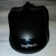 Logitech Black Optical Computer Mouse with Scroll Wheel