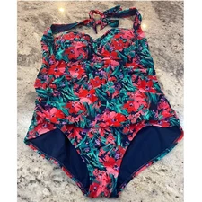 Catalina Tropical One Piece Swimsuit 2X
