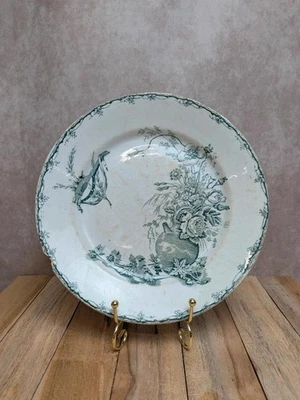 Assiette terre de fer Lunéville modèle champêtre - Photo 1/4