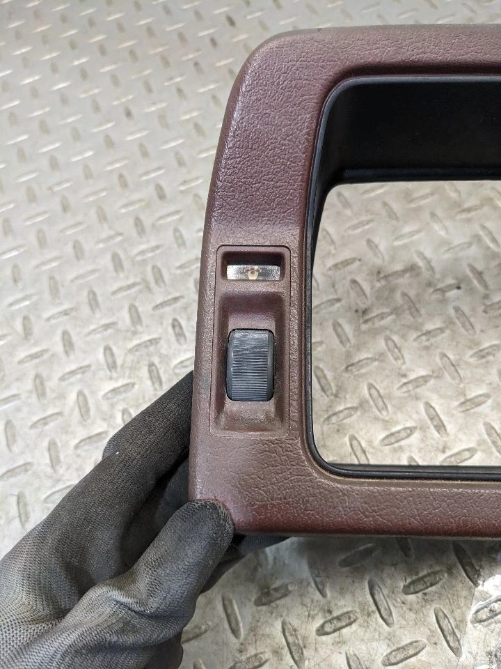 1986-1993 Mazda B2000 B2200 B2600 Dash Cluster Trim Bezel W. Dimmer Swit 1173893 - Image 2 of 4
