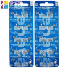 20 Renata 317 SR516SW Batteries Silver 1.55 V SR62 Watch Swiss Made NEW