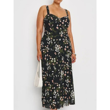 Reformation Lela Dress Sagittarius Floral NWT size 16 Midi Sustainable Wedding