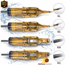 10,20,40,60,100pcs Disposable Needle Cartridge Sterile Tattoo Needle RL,RS,M1,RM