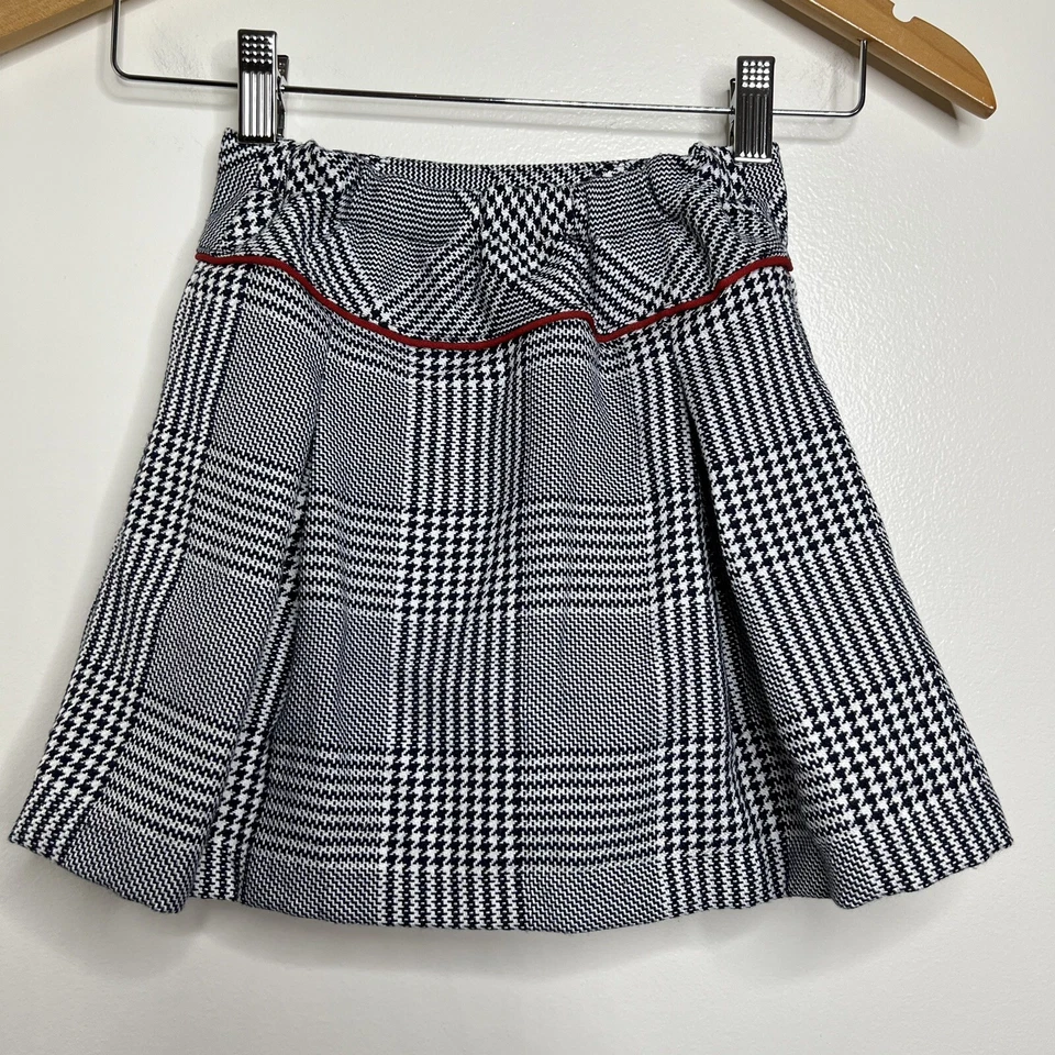 Falda a Cuadros Hartstrings Pata de Gallo con Pantalones Cortos Adjuntos Niños Talla 6 Preppy Escuela Foto 3 de 4