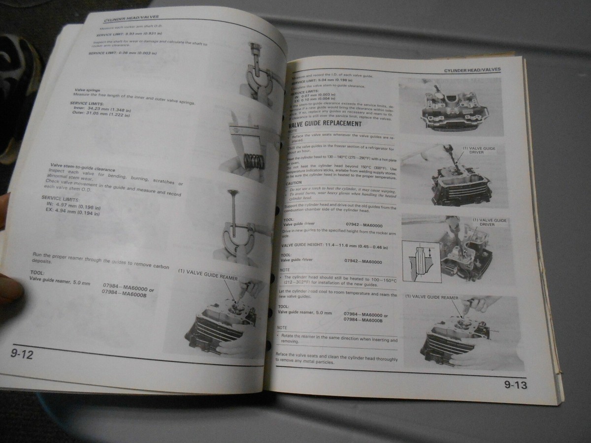 Honda Factory Service Manual w/ Wiring Diagram 1988-1989 VTR