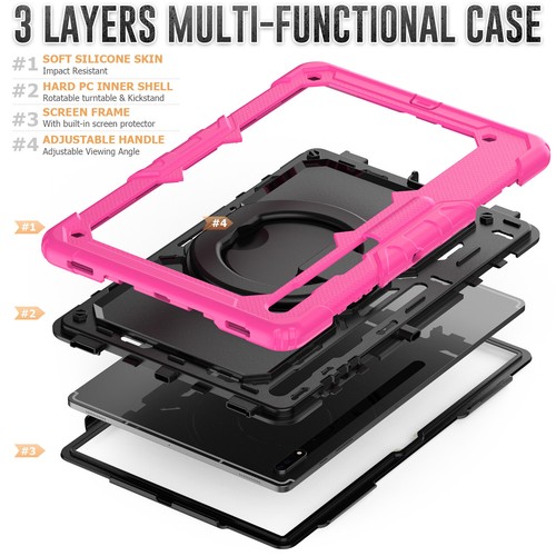 Für Samsung Tab S8 Ultra 14.6 SM-X900/X906 Robuste Robuste Hülle Displayschutzfolie - Bild 39 von 62