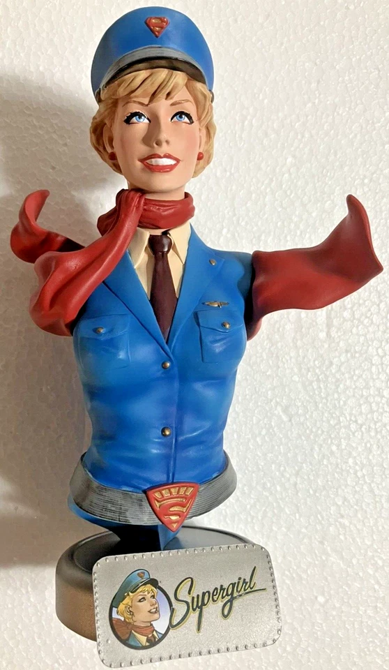 DC Collectibles~ SUPERGIRL ~ DC Bombshells ~ 7" BUSTO ~ EDICIÓN LIMITADA #350/2500~ Nuevo/Abierto Foto 2 de 4