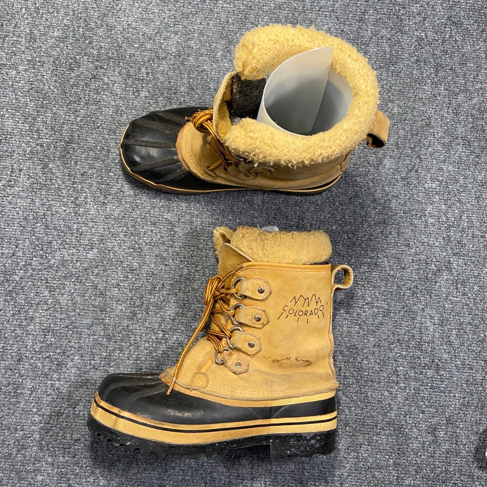 Colorado Boots 6 Brown Leather Upper Insulated Liner Waterproof Snow Winter