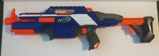 Nerf Rapidstrike CS-18 Rare Limited Edition White Stripe, Orange Stock 