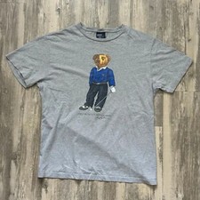 Vintage 90s Polo Ralph Lauren Golfer Polo Bear T-Shirt Size Small