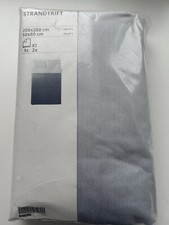 Piumino matrimoniale Ikea Standtrift 200x200 cm 2 federe grigio scuro bianco ombretto