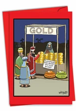 Gold Purchase: Humorous Merry Christmas Card