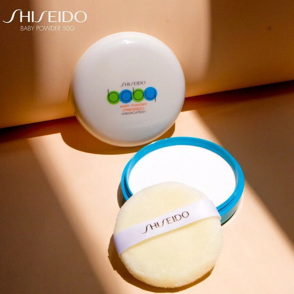 Shiseido Baby Pressed Face Powder Japan Medicate Make Up Beauty Perfect Skin 50g