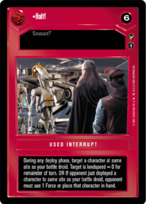 4x  Halt! - Common Ungraded Theed Palace - Limited - BB