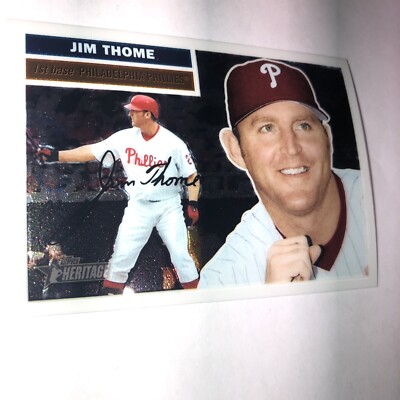  2005 Topps Heritage Chrome Jim Thome S/n 0306/1956 #thc10