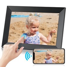 10 Inch Digital Photo Frame Electric Picture Frame WiFi IPS Touch Screen Black