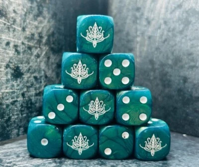 DA SCRAPYARD ORK Lothlorien , Custom Inspired Dice, ideal for Tabletop Games