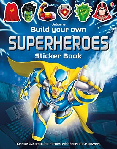 Build Your Own Superheroes Sticker Book by Simon Tudhope (Paperback Book) - Image 7