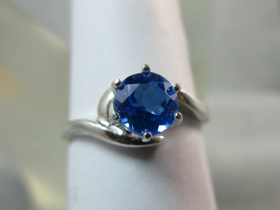 SCHWEIZER BLAUTOPAS - Fesselnder echter ozeanblauer 925 Sterling Silber Ring 1,08ct