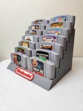 Nintendo 64, N64 14 Cartridge Display Stand, 3D Printed