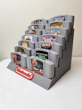 Nintendo 64, N64 14 Cartridge Display Stand, 3D Printed