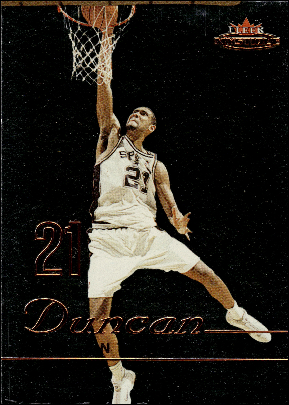 2003 Fleer Mystique #38 Tim Duncan    San Antonio Spurs