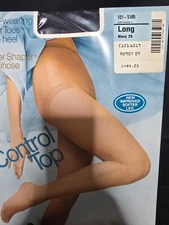 JCPenney Control Top Super Shaper Pantihose Long Navy  NWT