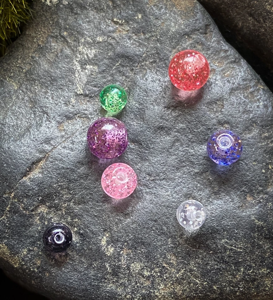 Piezas de repuesto para joyería corporal - 10pk bolas roscadas súper brillantes Foto 2 de 2