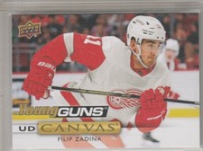 2019 20 Upper Deck Canvas Young Guns Rookie #C104 Filip Zadina Detroit Red Wings