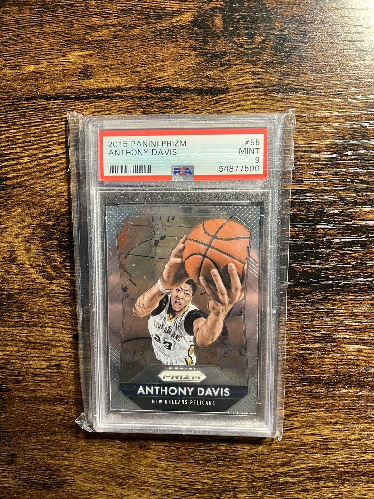 Anthony Davis 2015 Prizm 55 PSA 9 Pelicans
