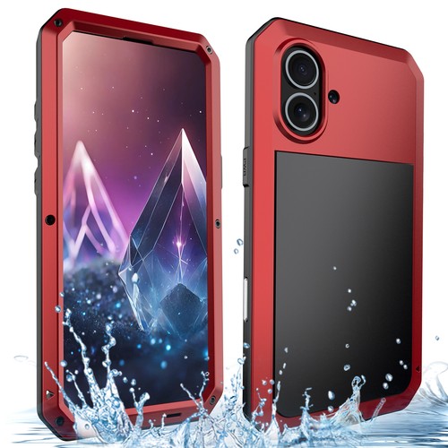 For iPhone 16 Plus 16 Pro Max Shockproof Heavy Duty Metal Protection Case Cover - Picture 38 of 70