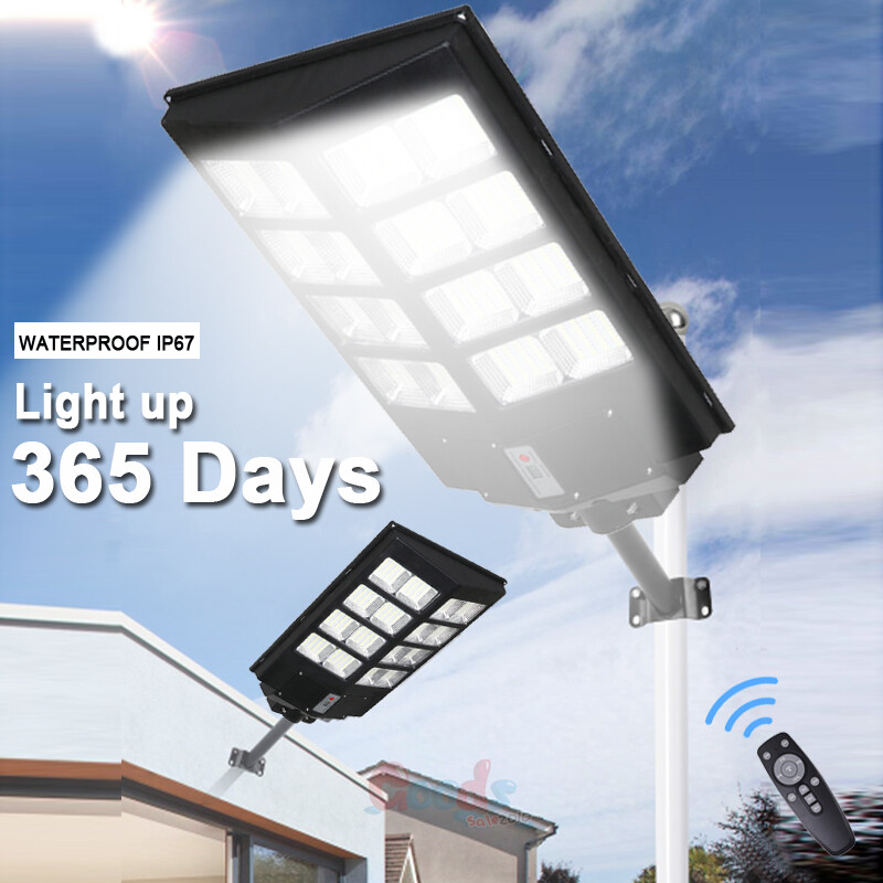 800W 9900000000LM Commercial Solar Street Light IP67 Spotlight Road Lamp IP67