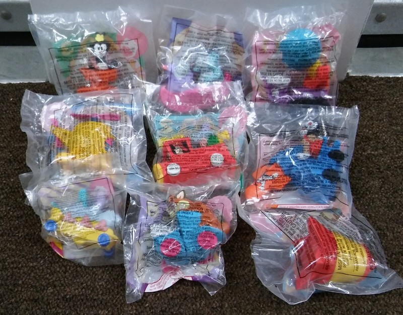 Vintage 1995 McDonald’s Warner Bros. Animaniacs Movie Complete Set of 8 Toys MIP