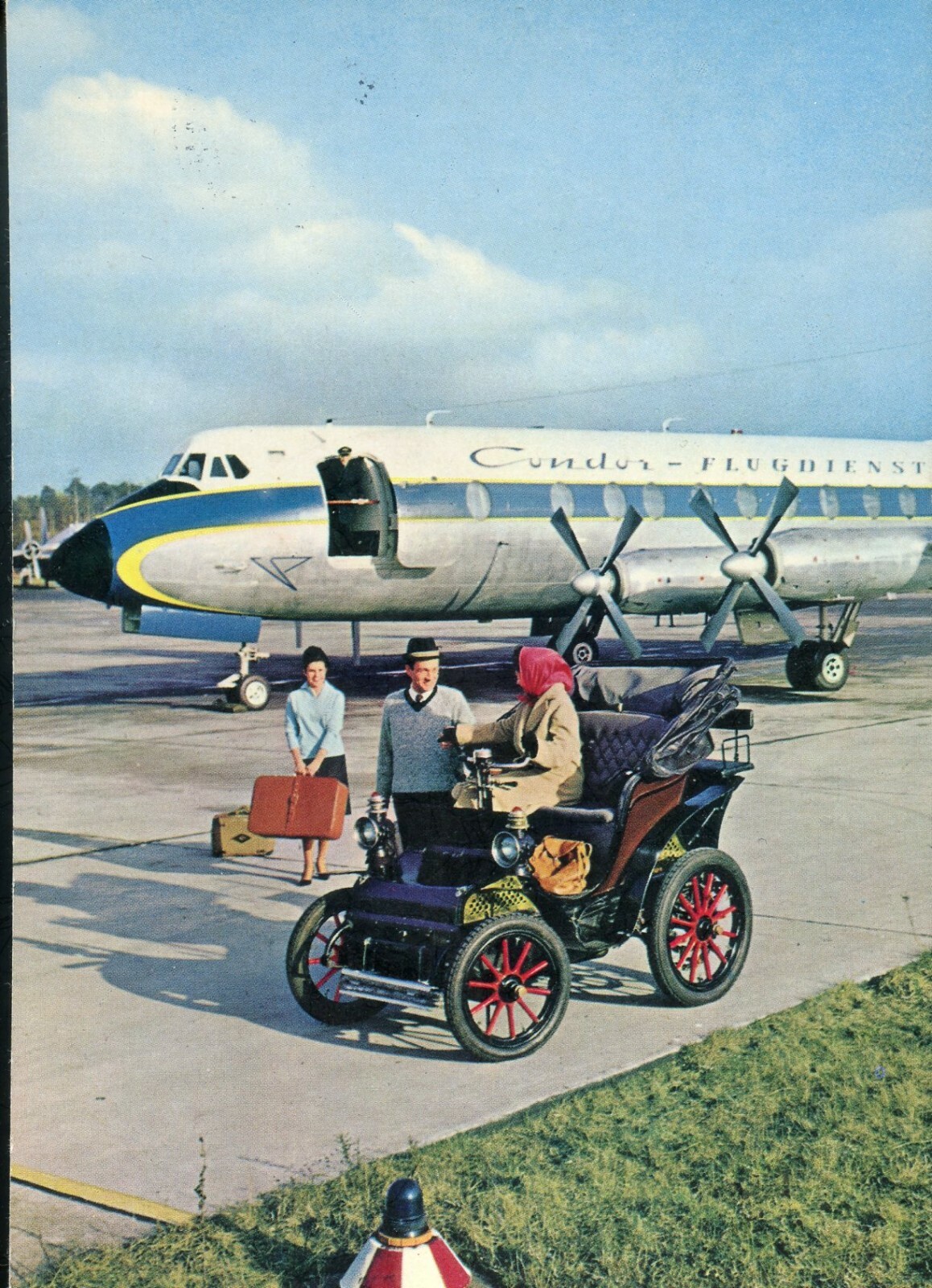 Airline Issue Postcard Condor Viscount eBay