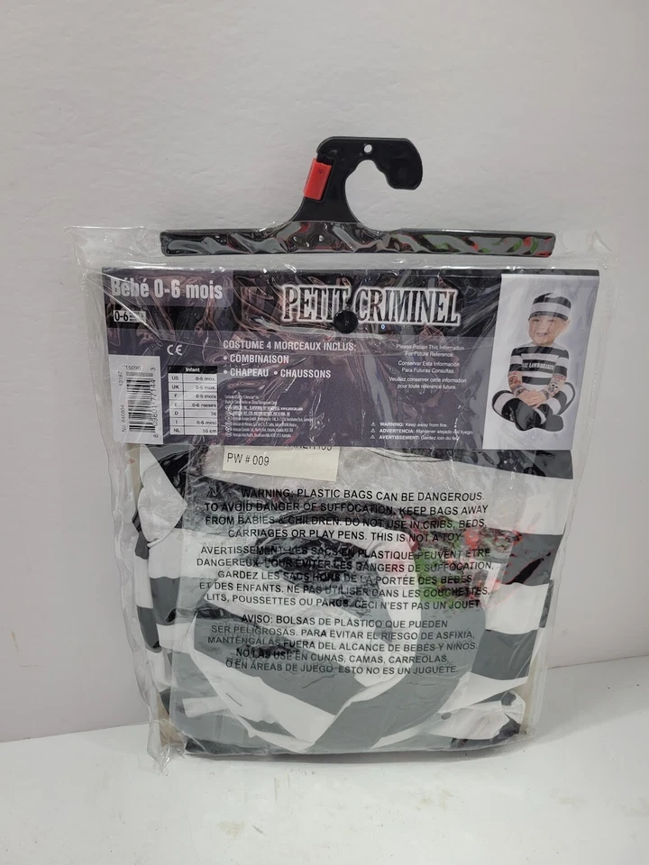 Lil' Law Breaker костюм карнавальный костюм младенца 0-6 месяцев новый - Изображение 3 из 3