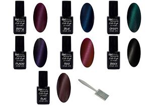 Cat Eye Uv Polish 12ml Gel Lila Violett Blau Schwarz Nageldesign Trend Nailart Ebay