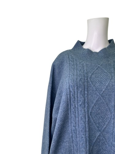 Maglione pullover lana Adini taglia L1 maglione donna morbido blu top NUOVO EU46 PREZZO AL PUBBLICO £69 - Foto 9 di 13
