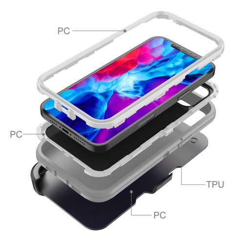 Adventurer Heavy Duty Case Belt Clip Rugged Cover For Apple iPhone 11 PRO - Picture 31 of 77