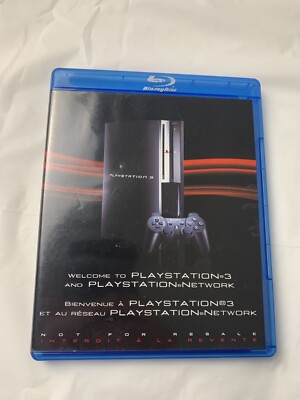 PS3 Welcome to PlayStation 3 & PlayStation Network Blu Ray Tested Black Cover