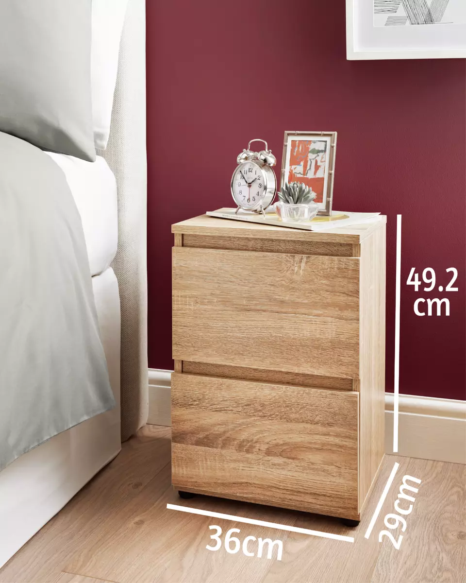 High nightstand with sale drawers